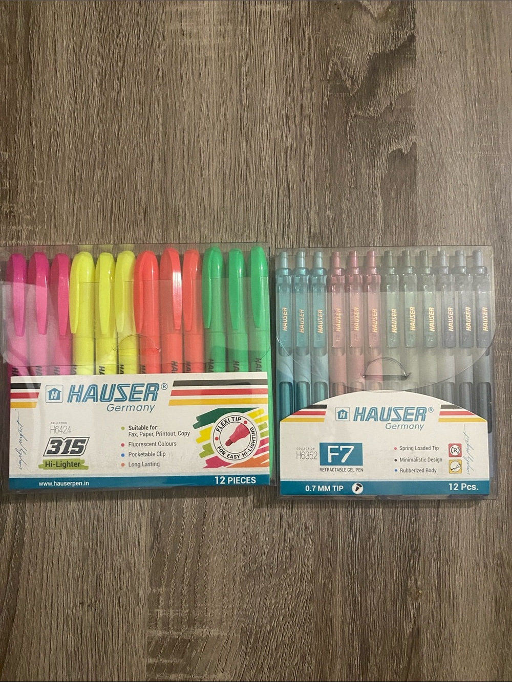Germany Assorted Highlighters & Gel Pens Set - Multicolor